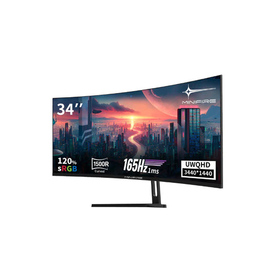 Minifire MFG34C5Q – Écran PC Gamer 34″ UWQHD 165Hz Incurvé